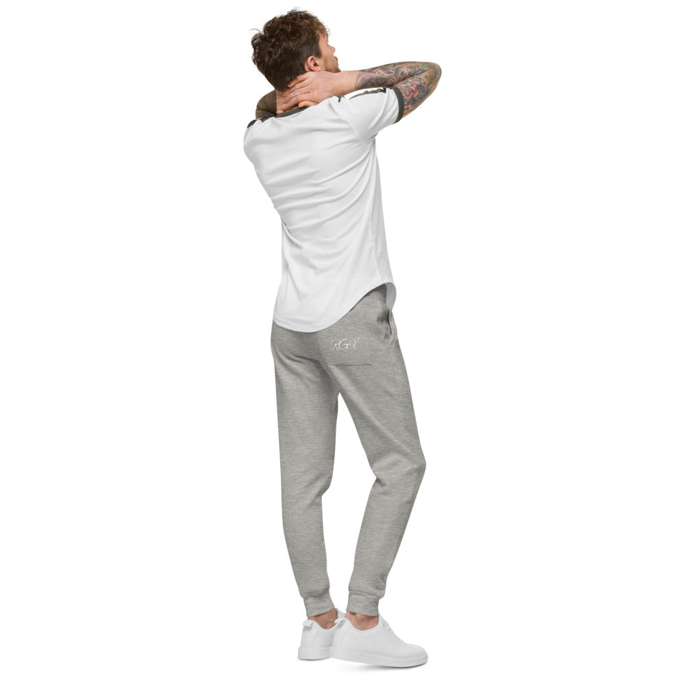 White Logo RGX fleece sweatpants
