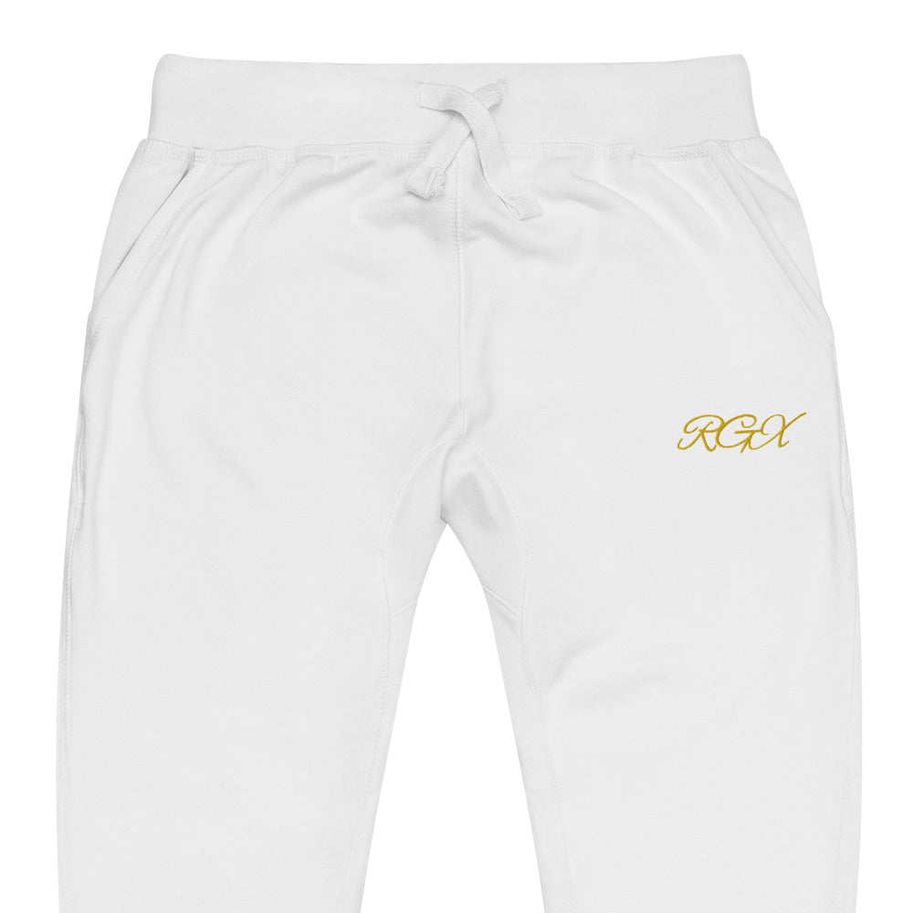 Gold fleece sweatpants