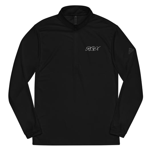 White logo Quarter zip pullover