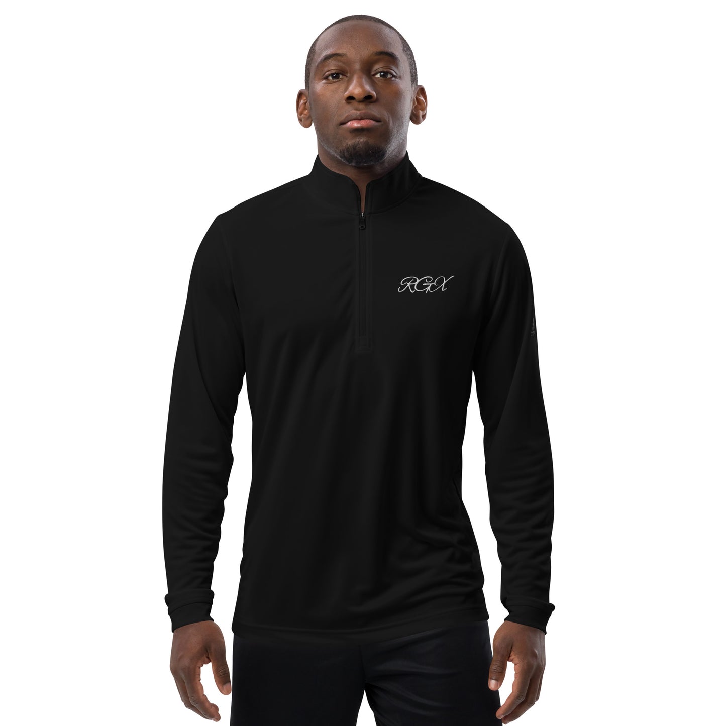 White logo Quarter zip pullover