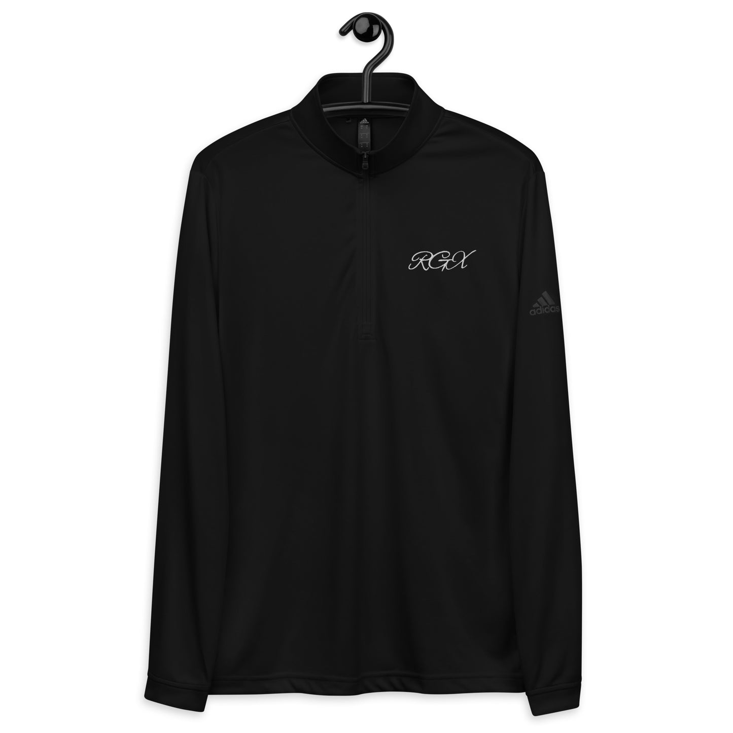 White logo Quarter zip pullover
