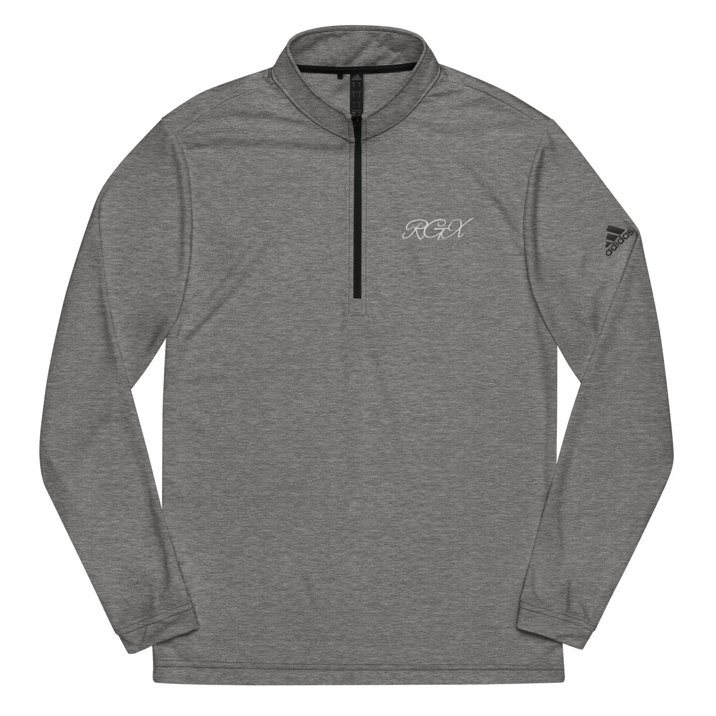 White logo Quarter zip pullover
