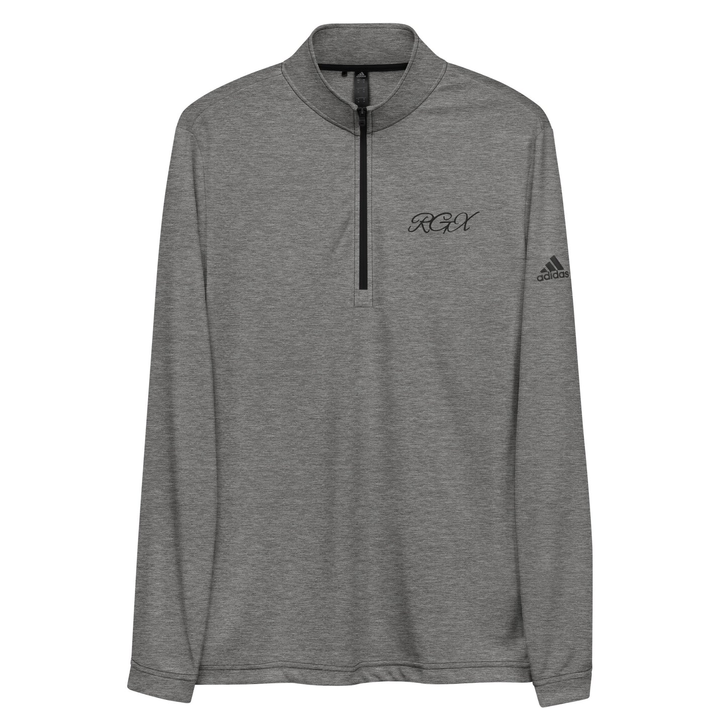 Black logo Quarter zip pullover