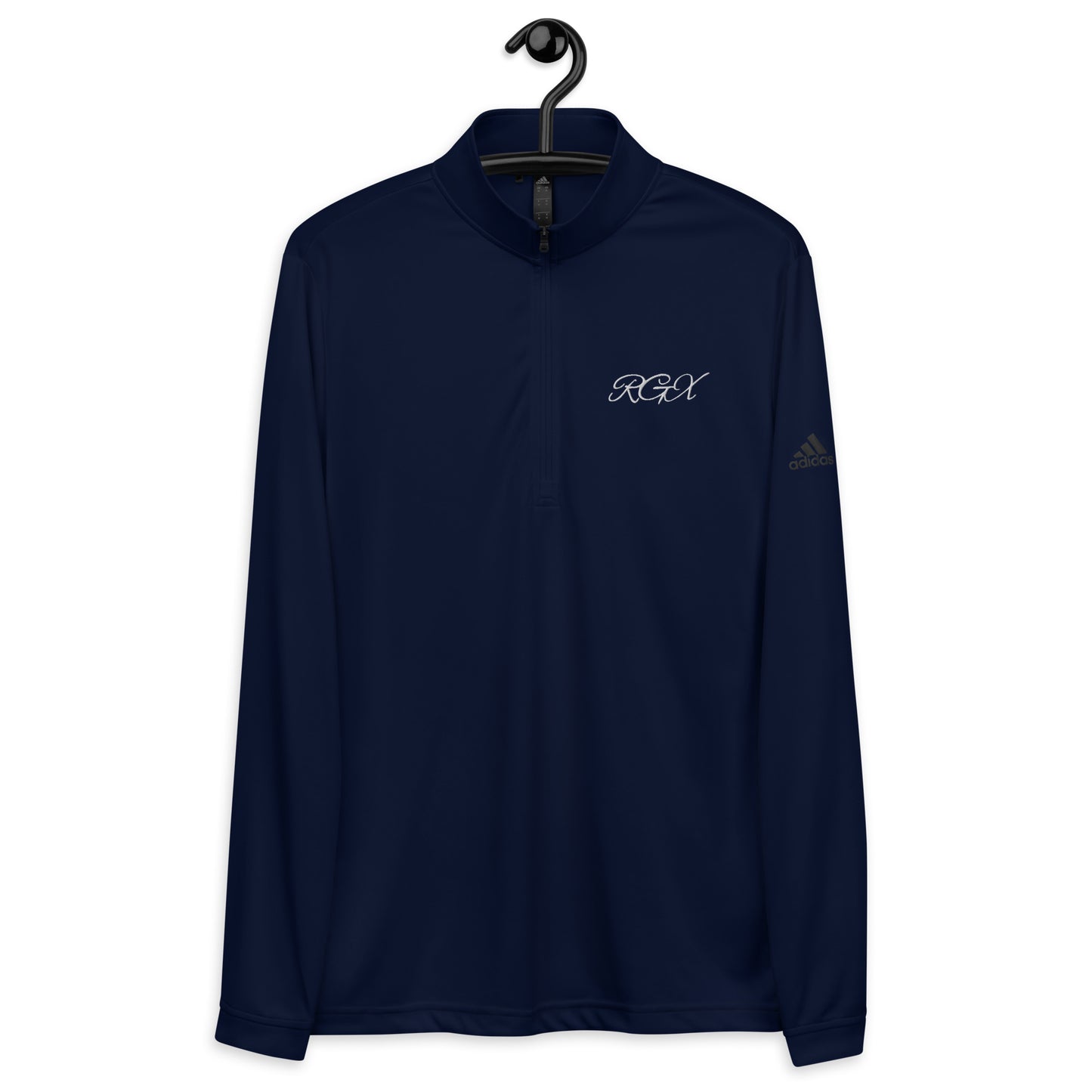 White logo Quarter zip pullover