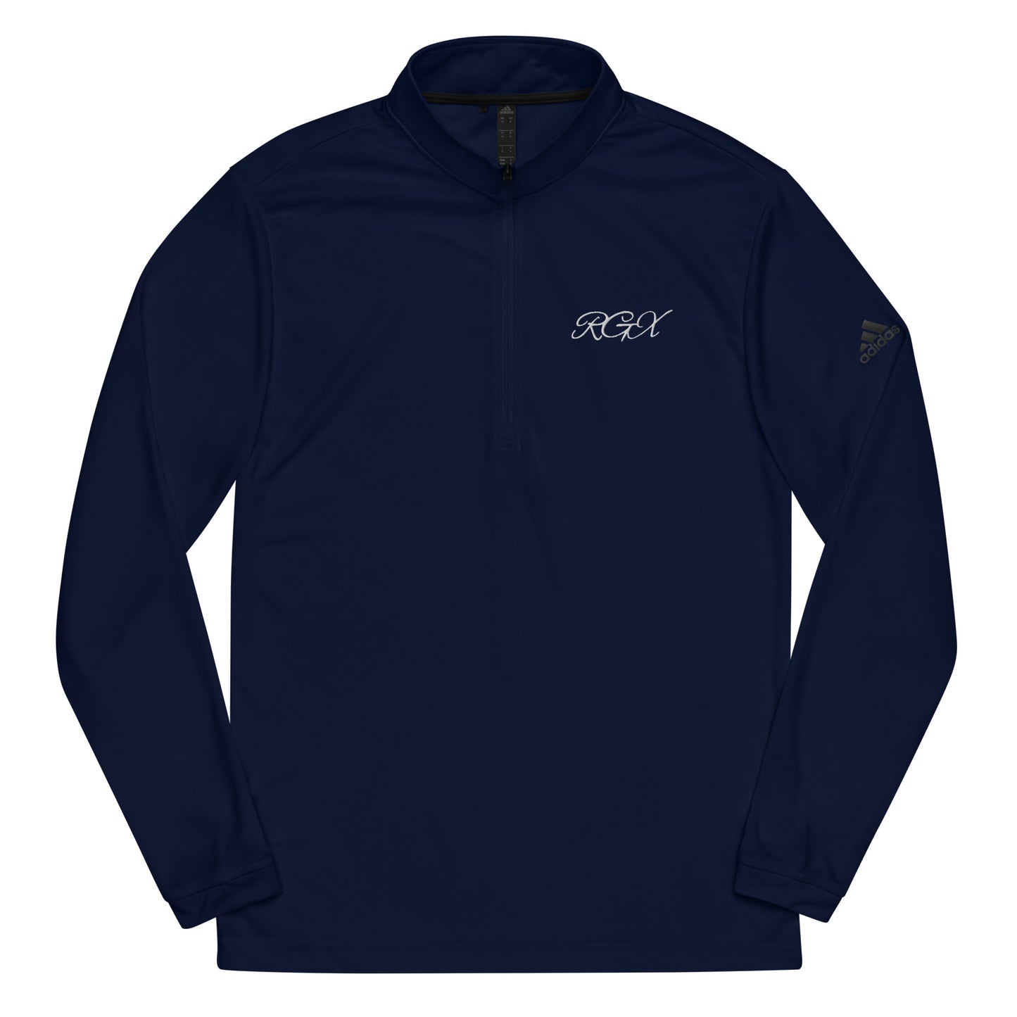 White logo Quarter zip pullover