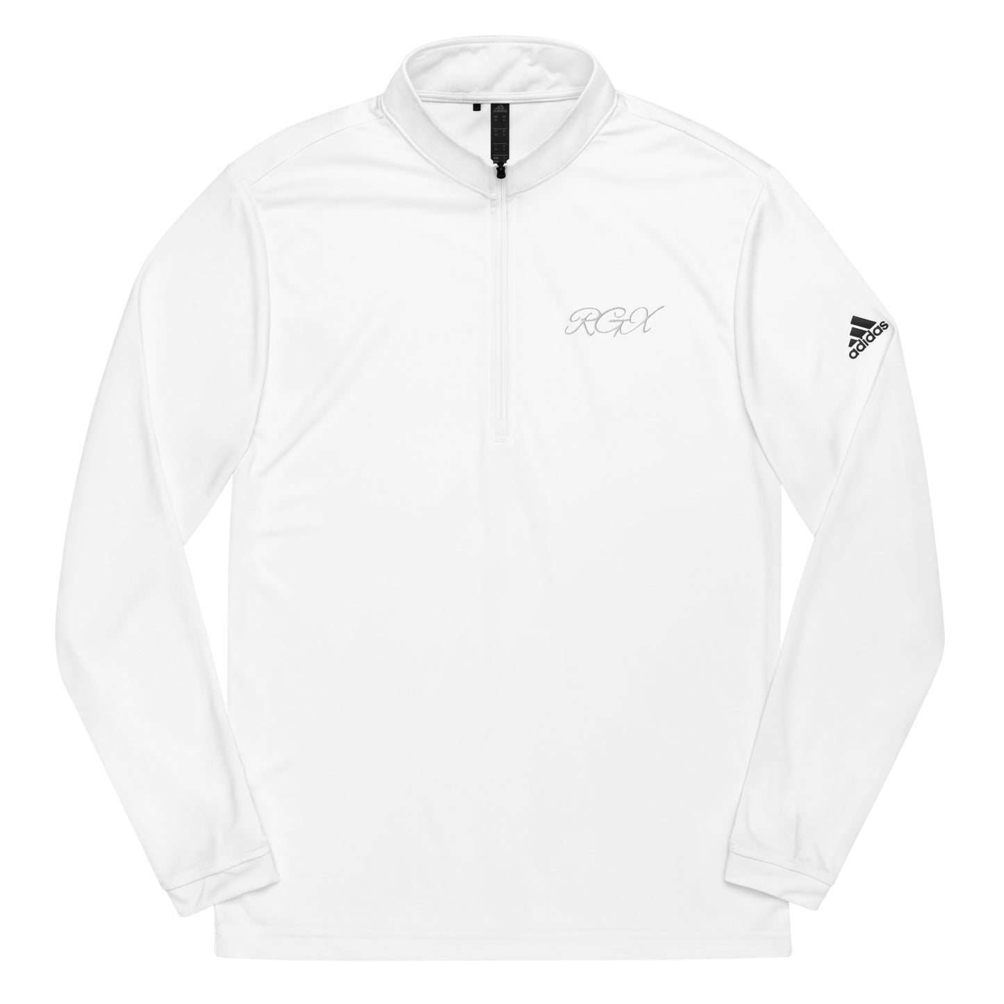 White logo Quarter zip pullover