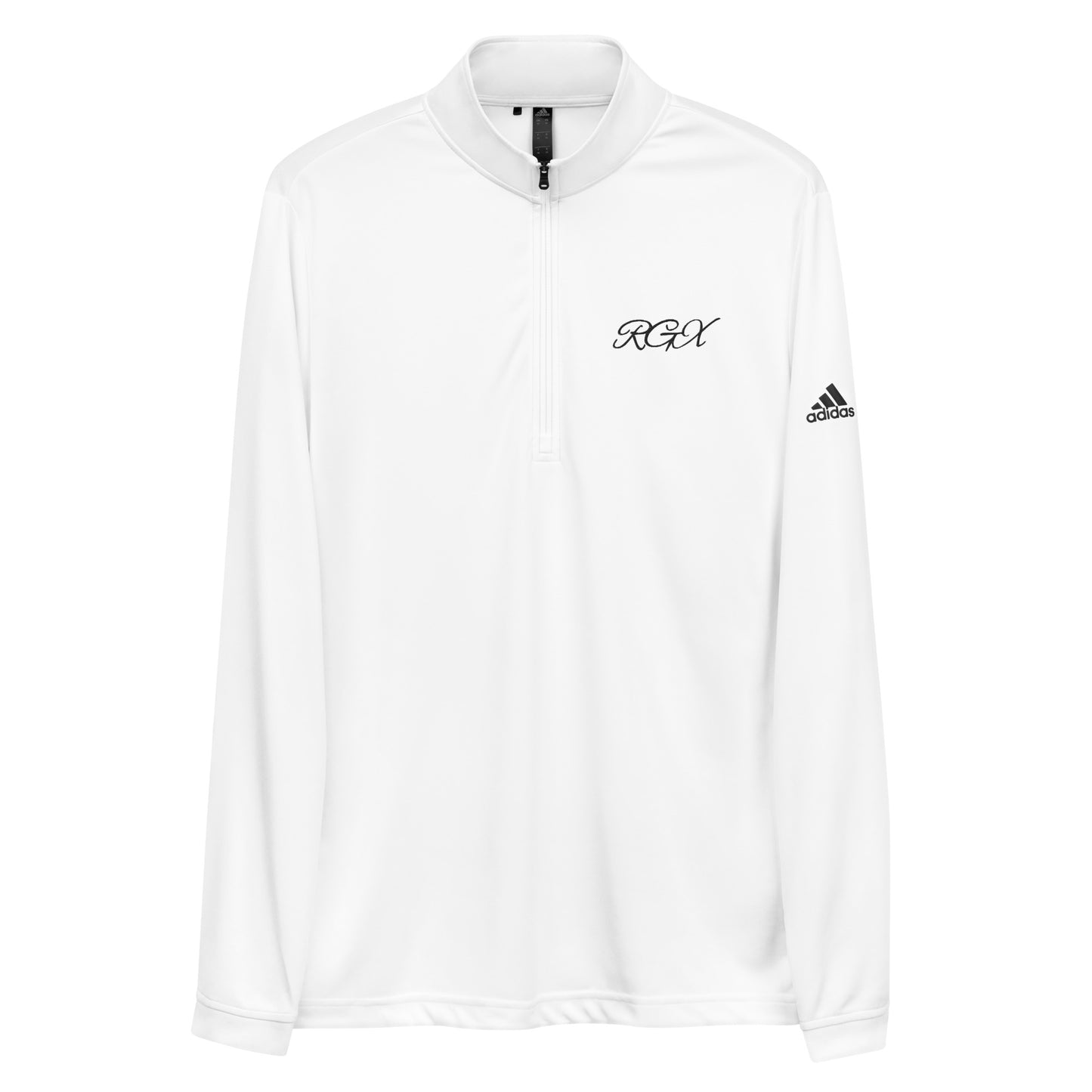 Black logo Quarter zip pullover