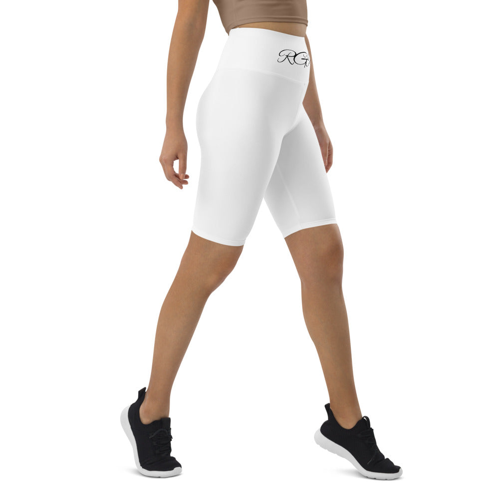 White Biker Shorts