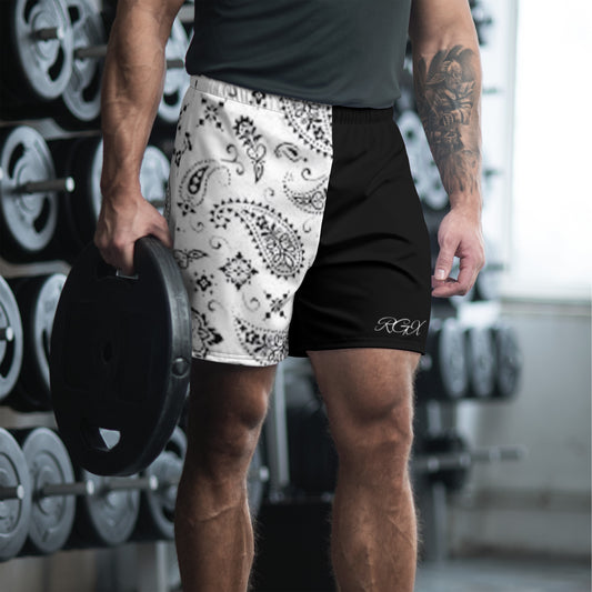 White/Black RGX Bandana Long Shorts