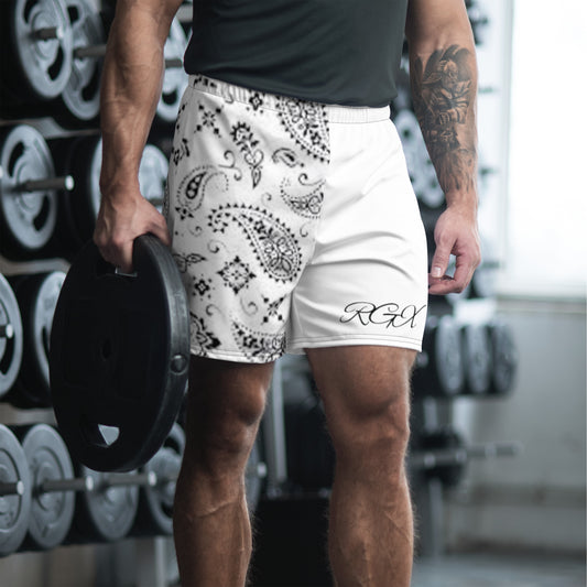White RGX Bandana Long Shorts