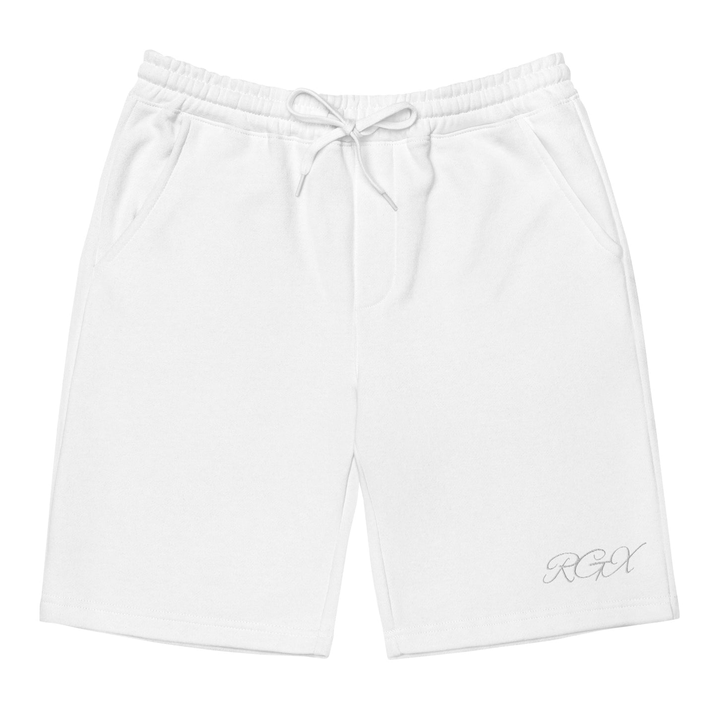 White RGX fleece shorts