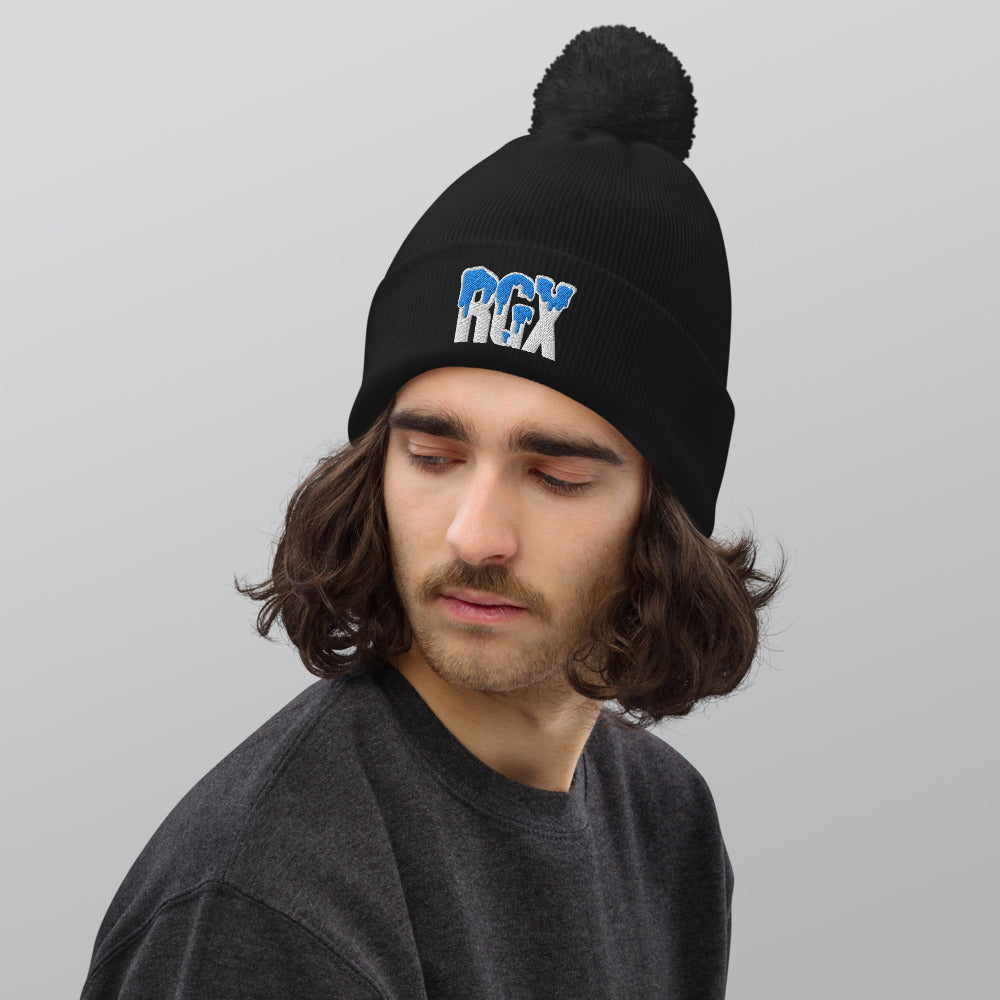 Black Frost RGX Pom pom beanie