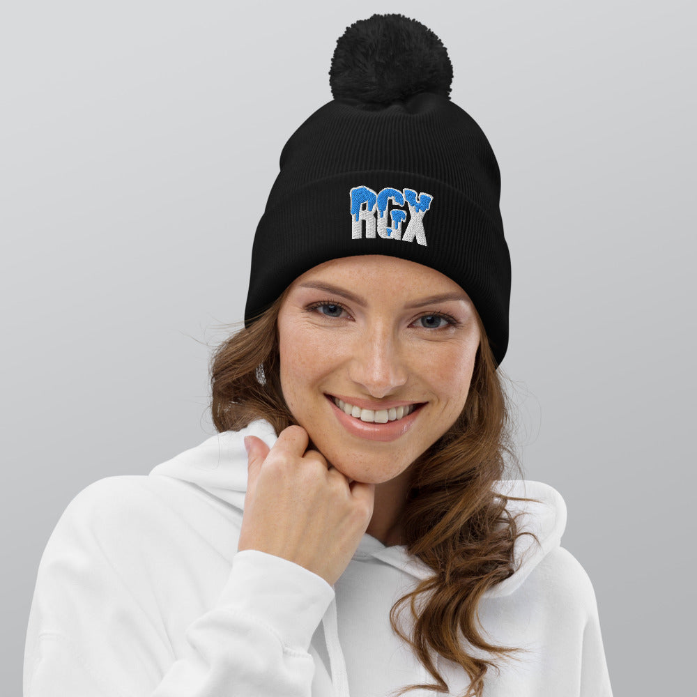 Black Frost RGX Pom pom beanie