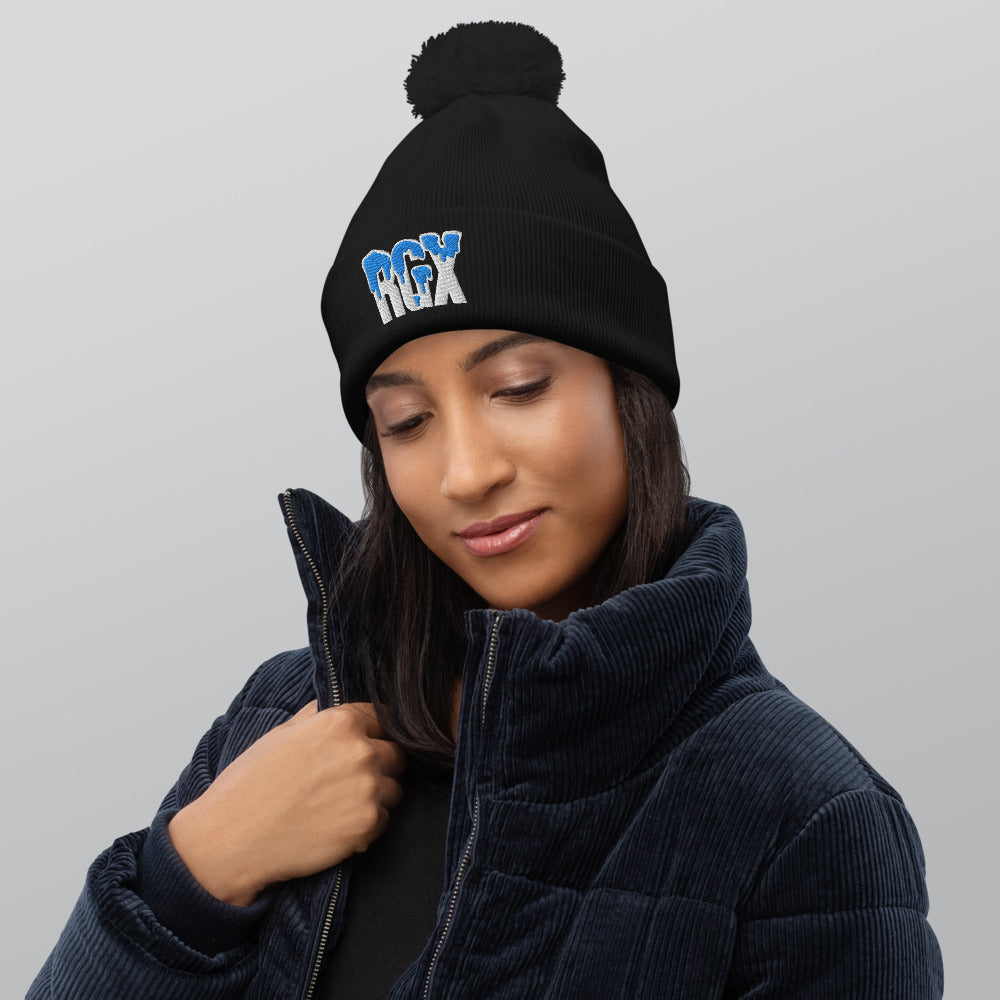 Black Frost RGX Pom pom beanie