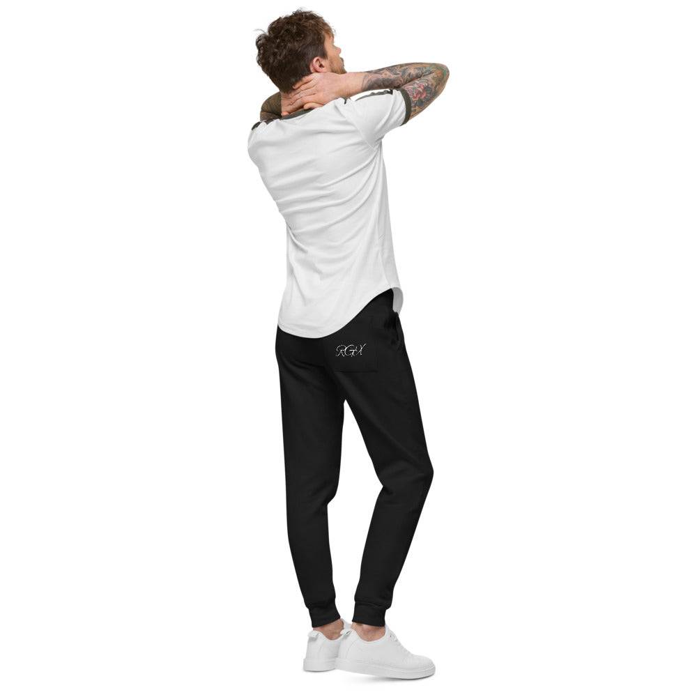 White Logo RGX fleece sweatpants