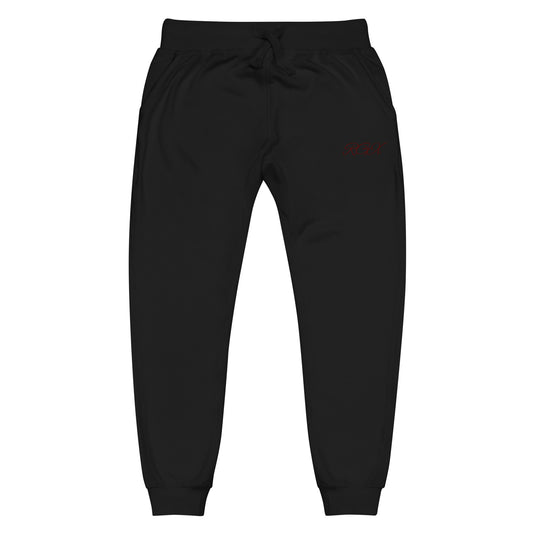 Maroon fleece sweatpants