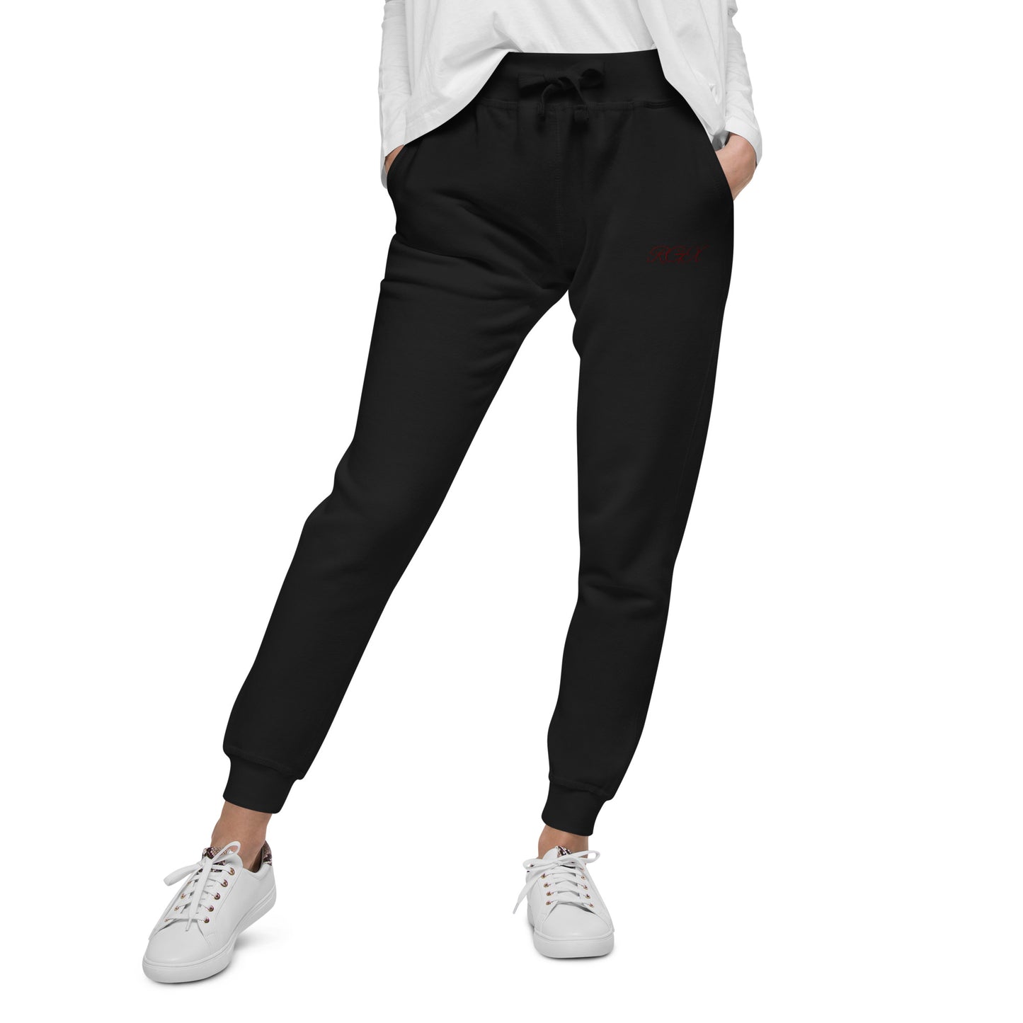 Maroon fleece sweatpants