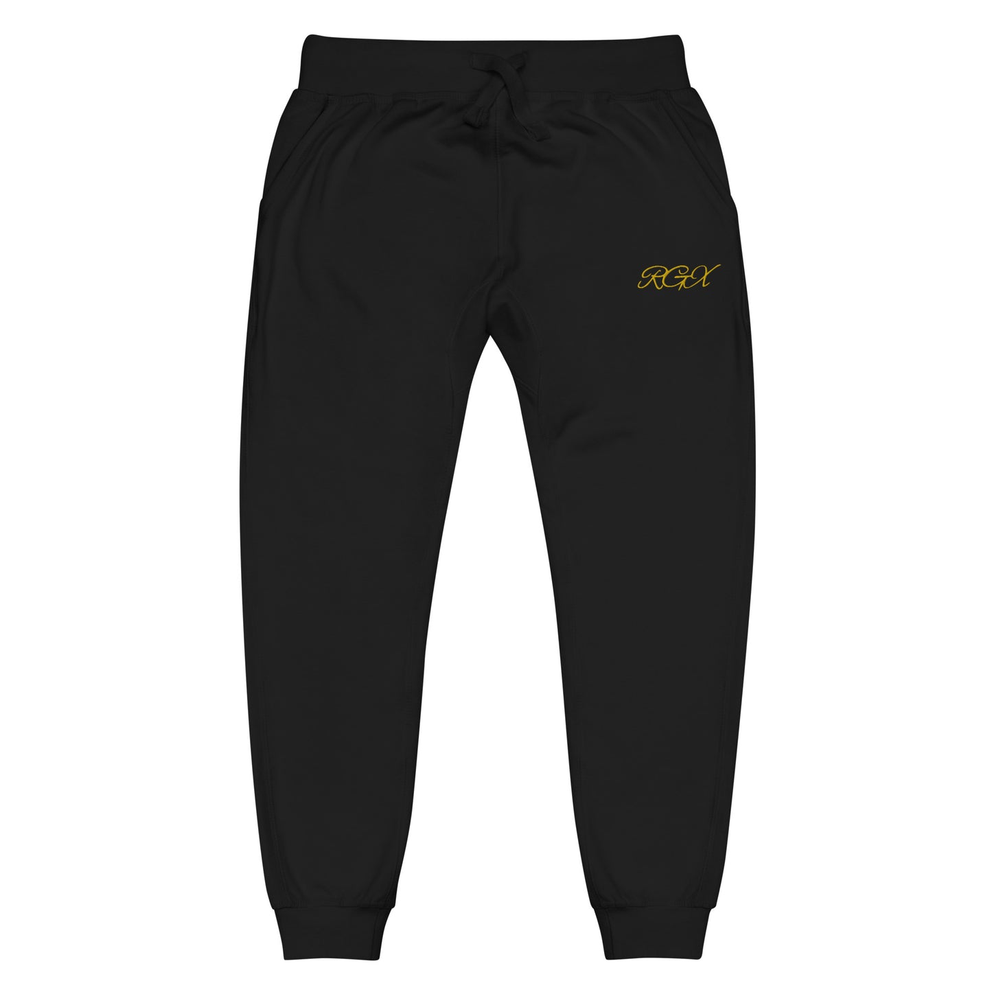 Gold fleece sweatpants