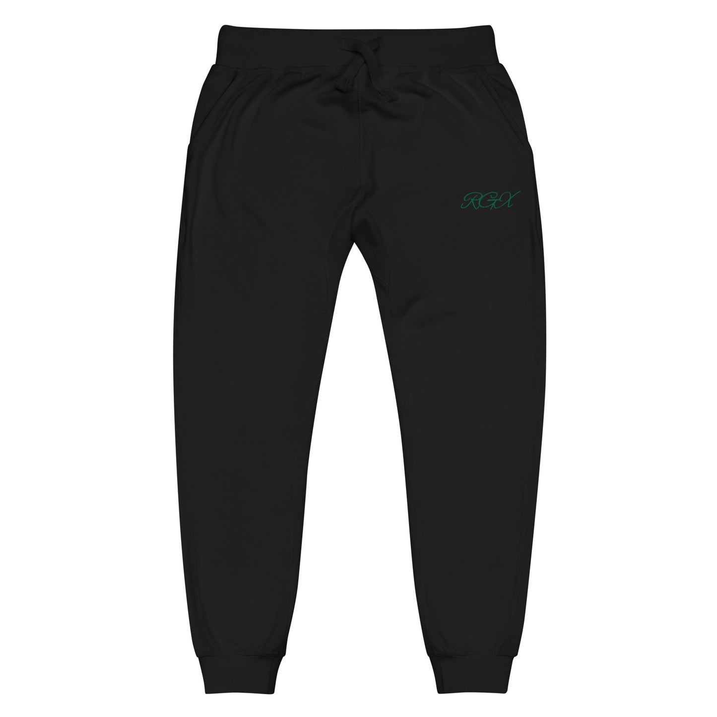 Green fleece sweatpants