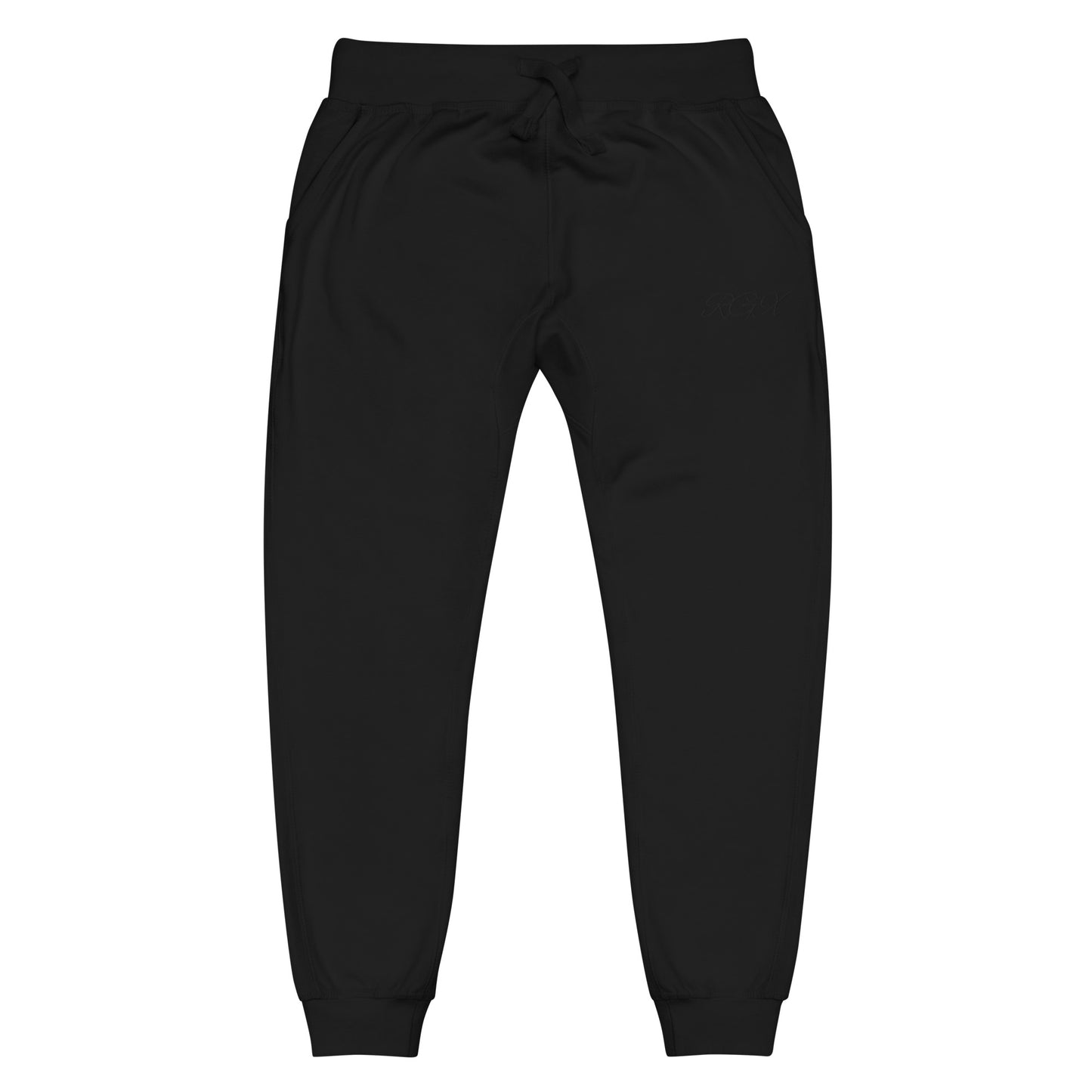 Black fleece sweatpants
