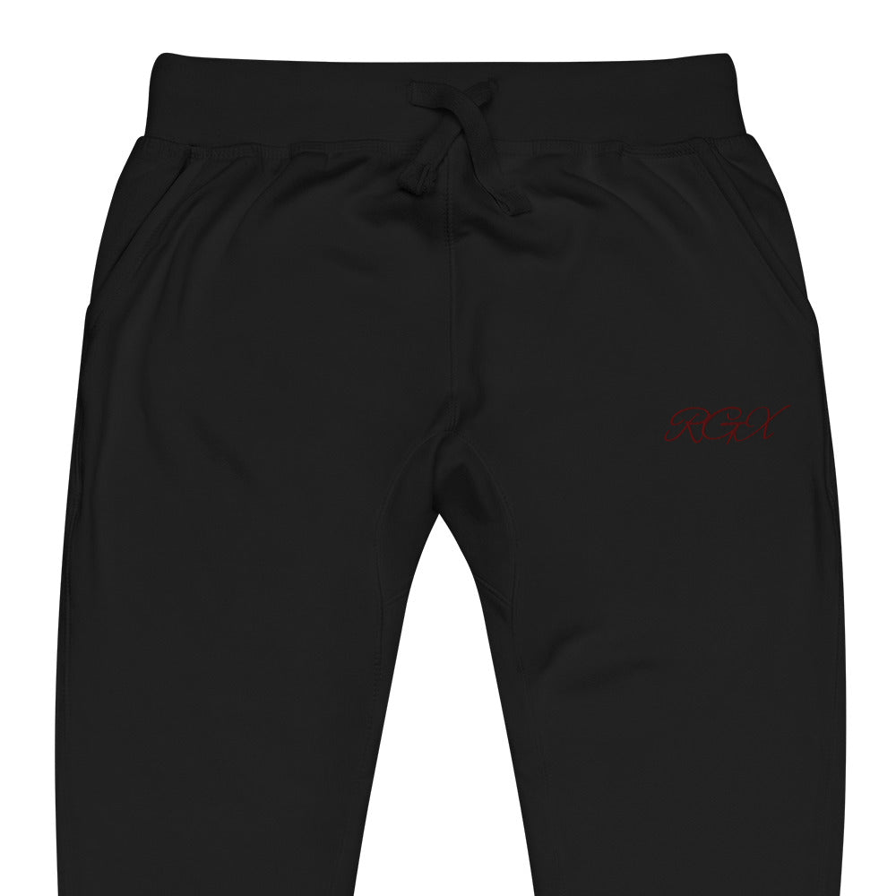 Maroon fleece sweatpants