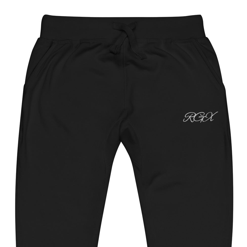 White fleece sweatpants