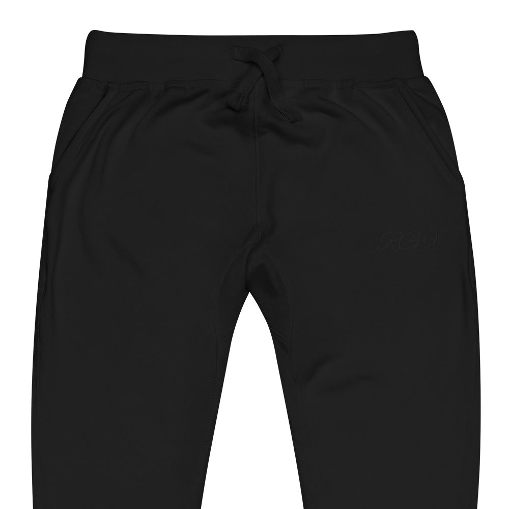 Black fleece sweatpants