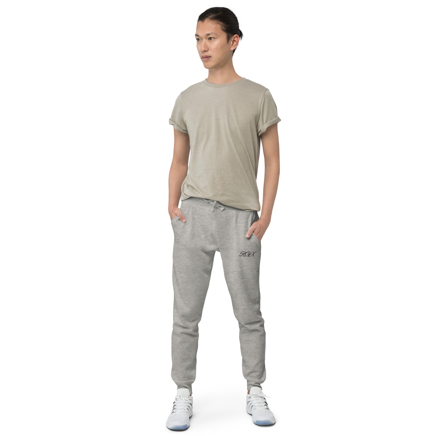 Black fleece sweatpants