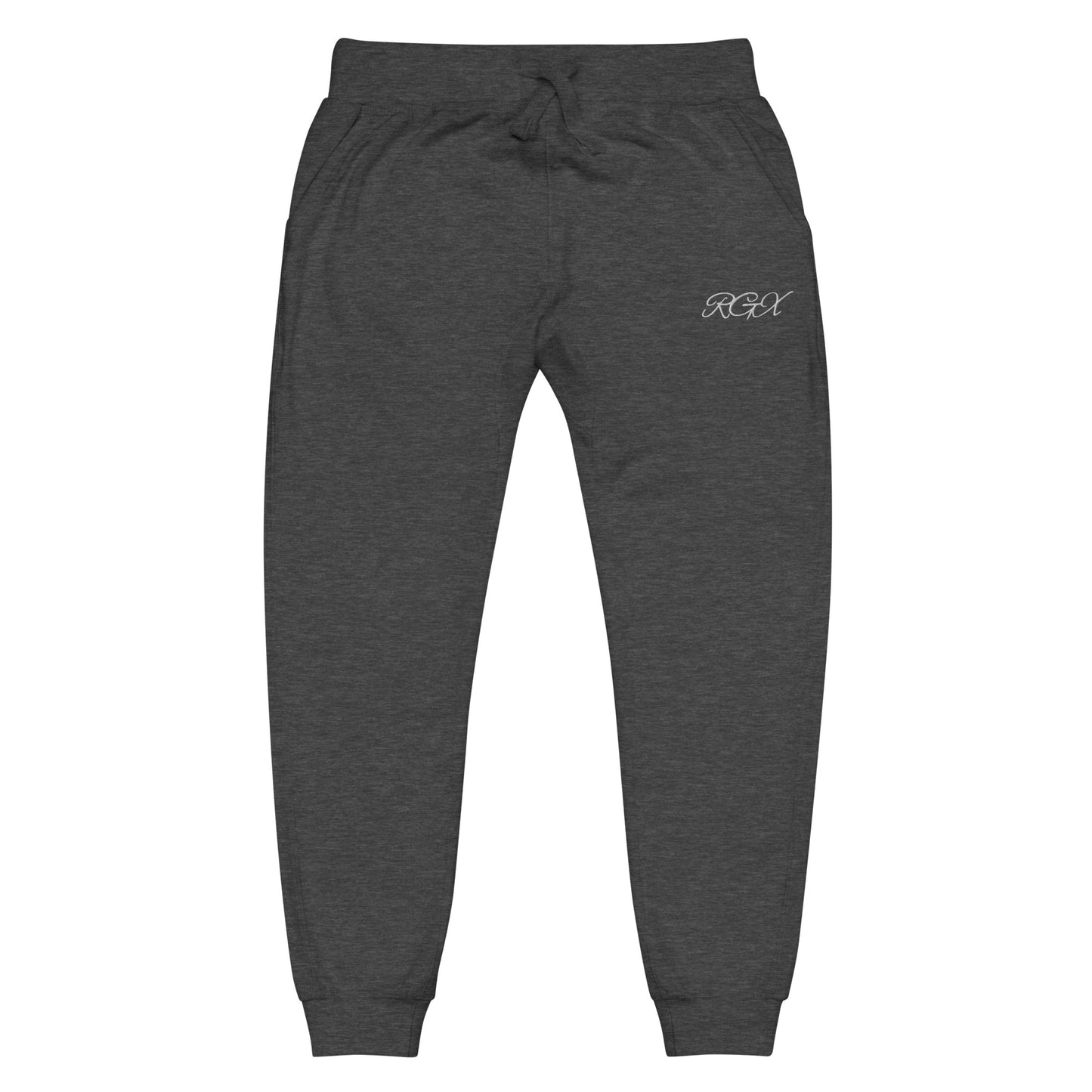 White fleece sweatpants