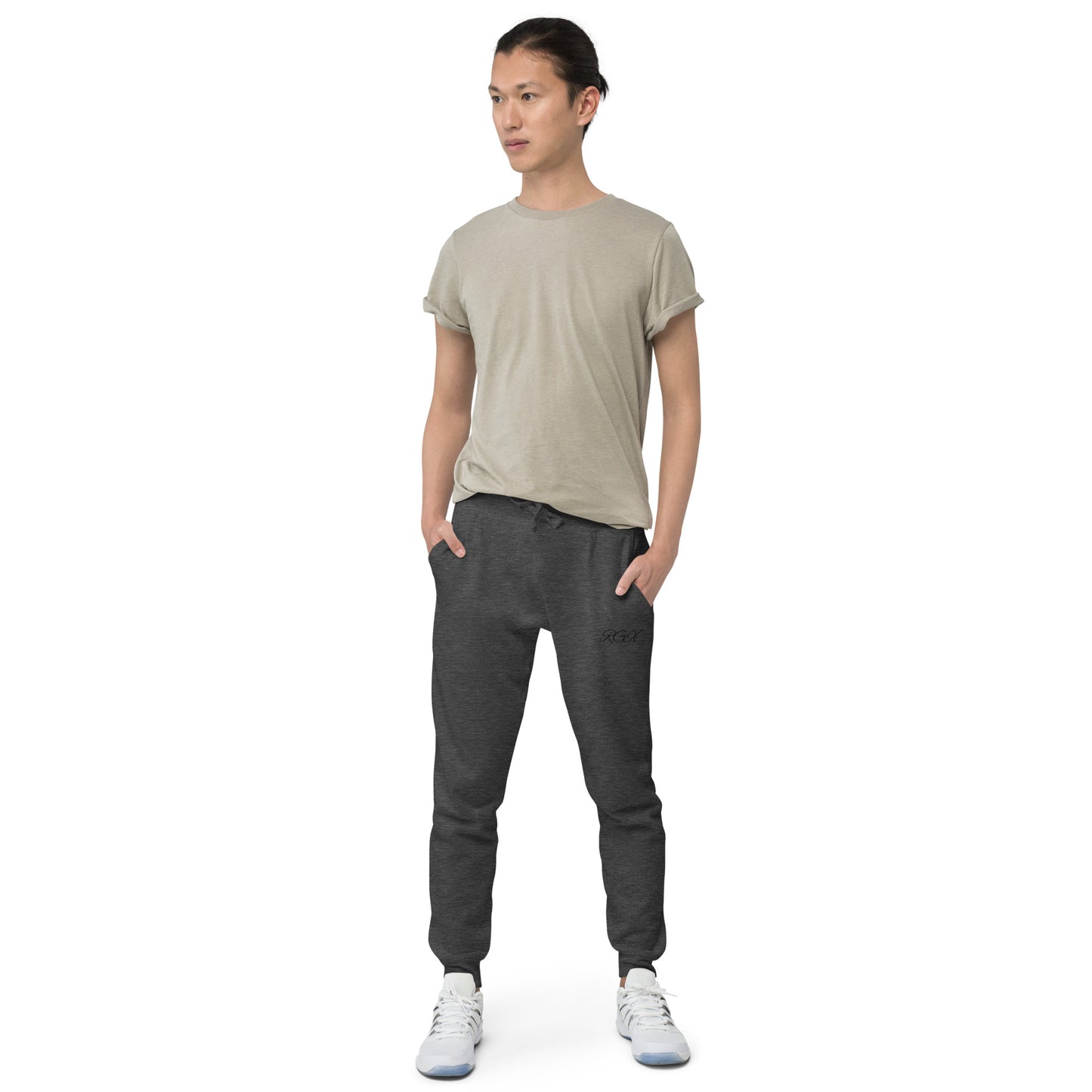 Black fleece sweatpants