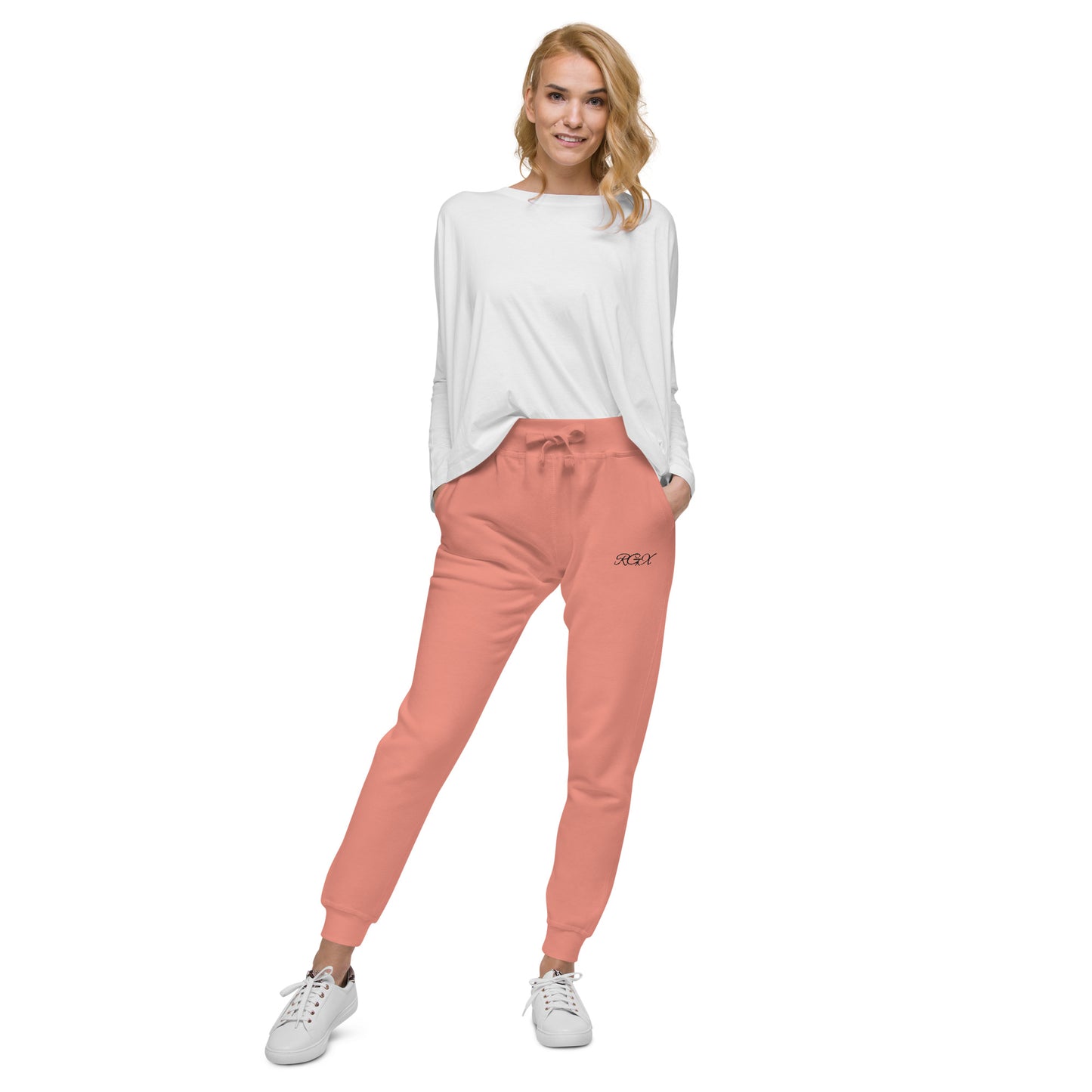 Black fleece sweatpants