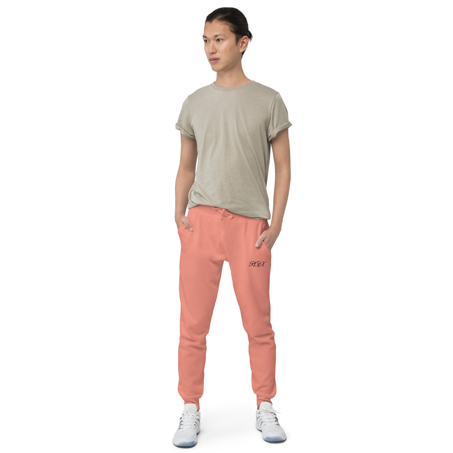 Black fleece sweatpants
