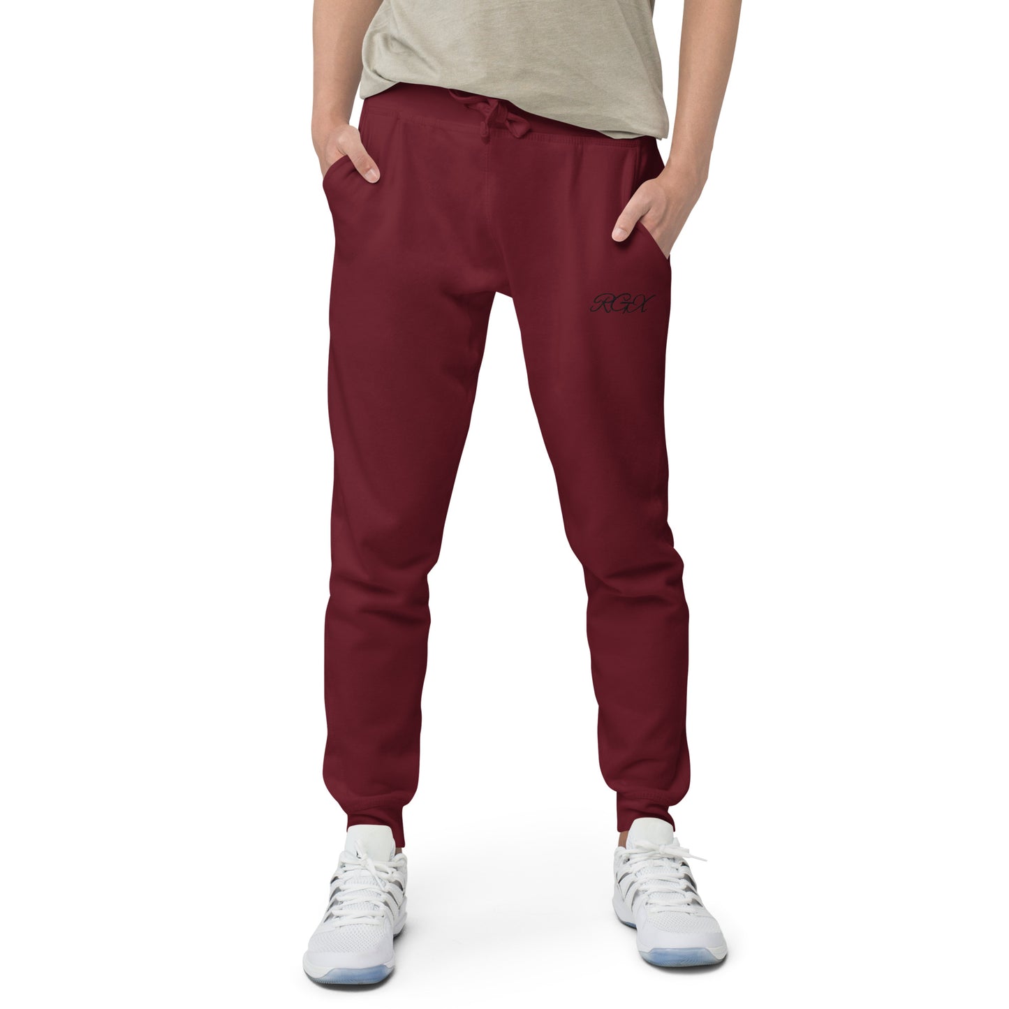 Black fleece sweatpants