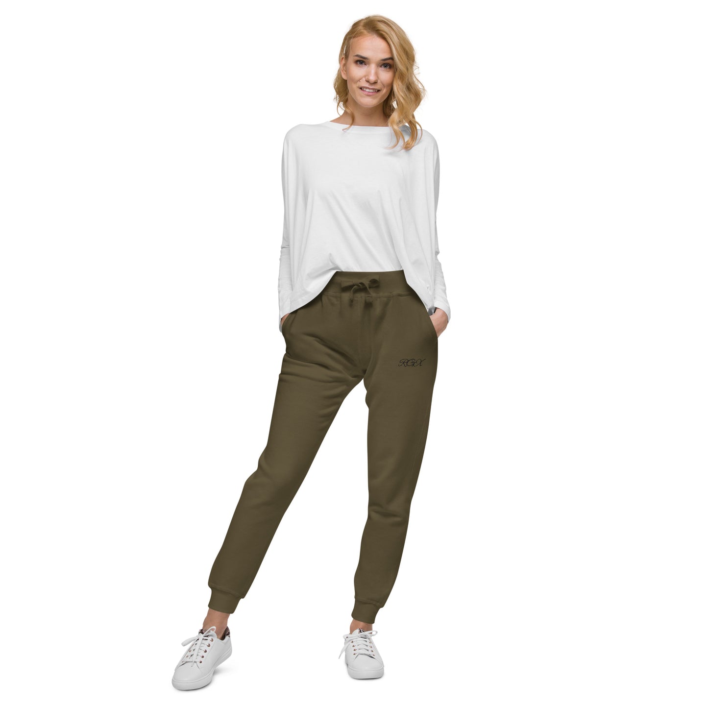Black fleece sweatpants