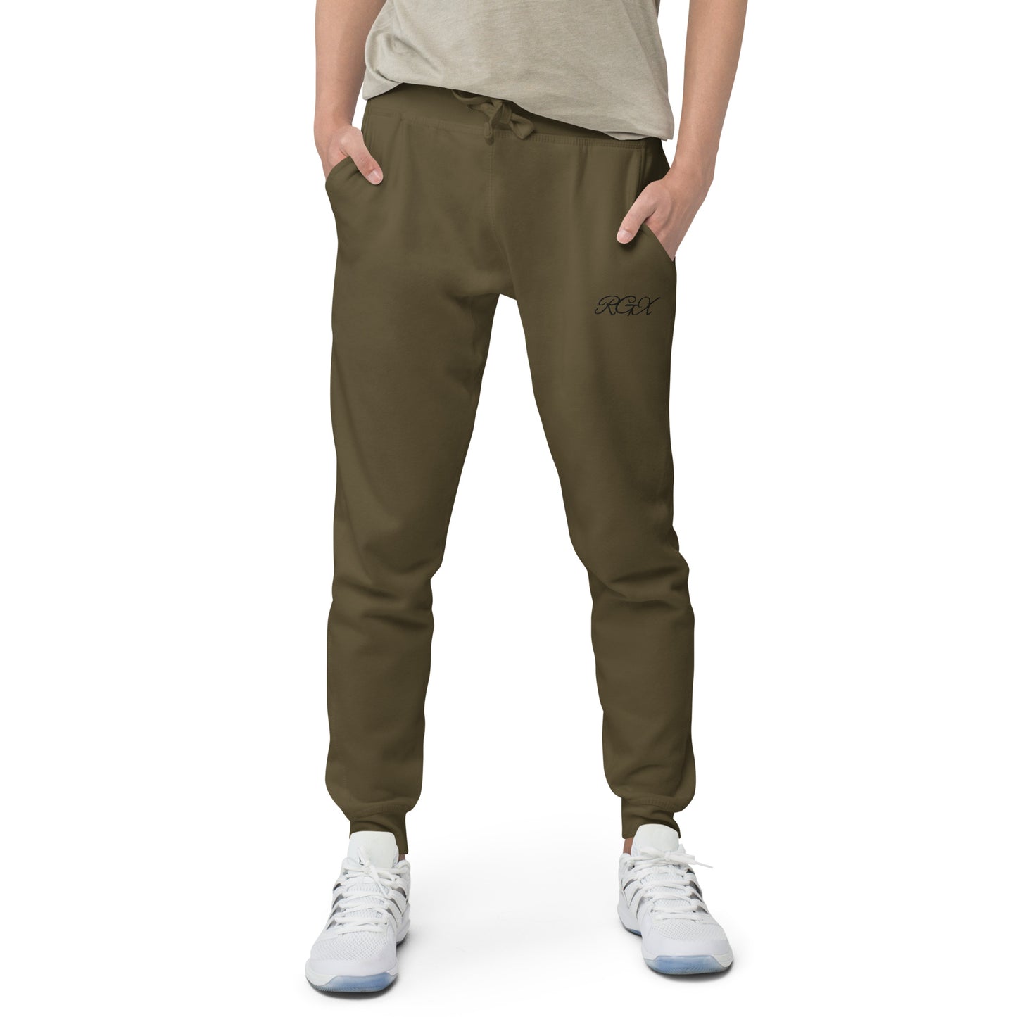 Black fleece sweatpants