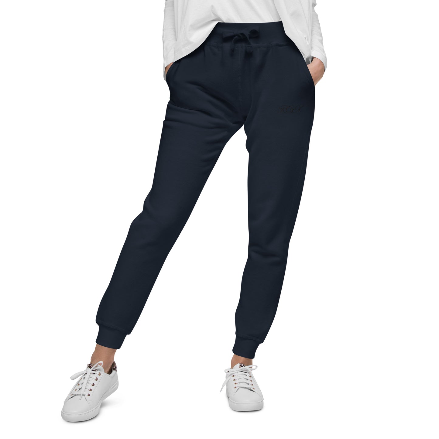 Black fleece sweatpants