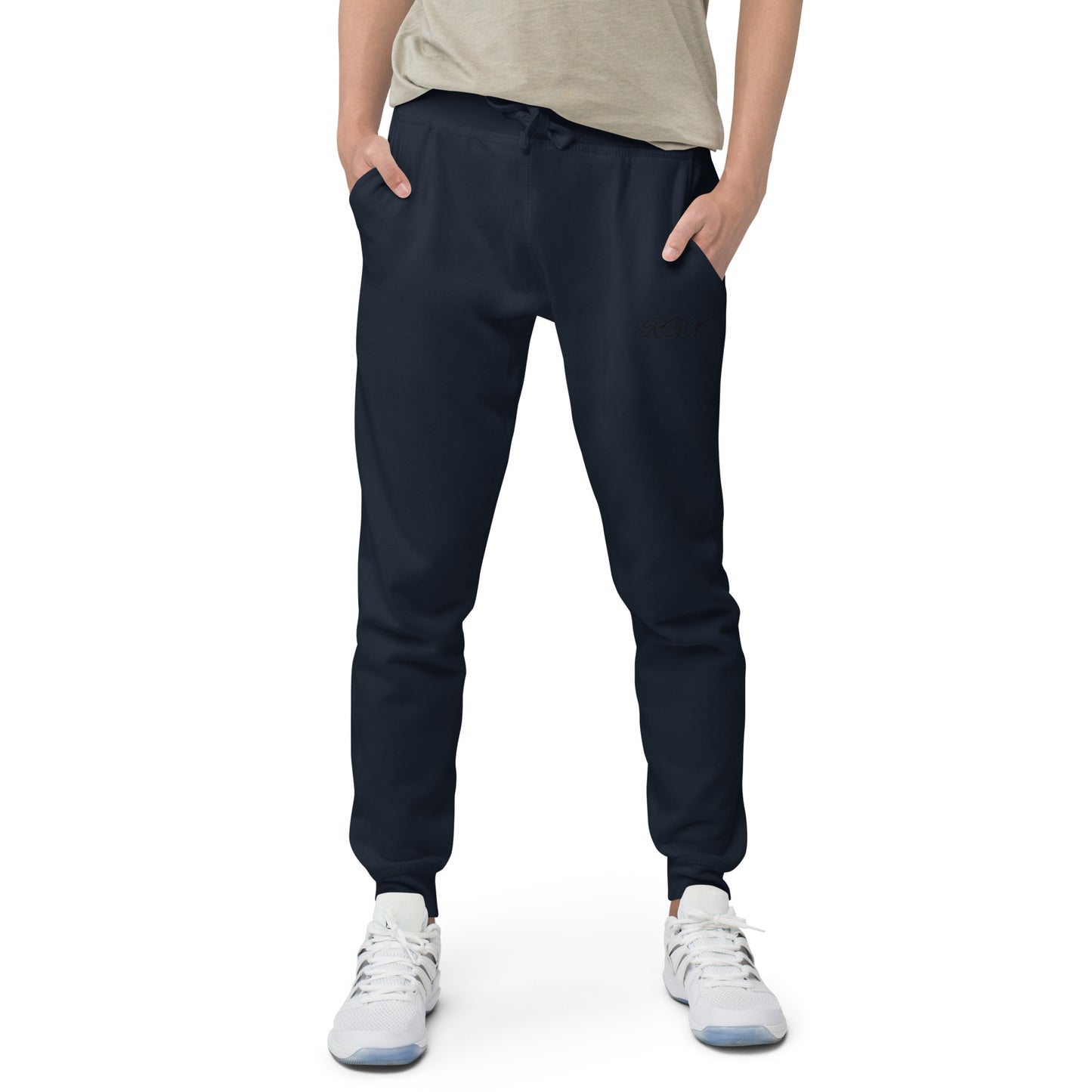 Black fleece sweatpants