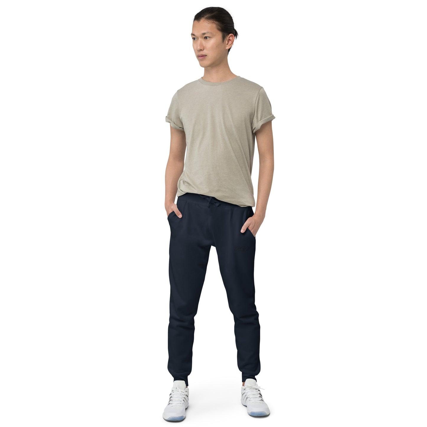 Black fleece sweatpants
