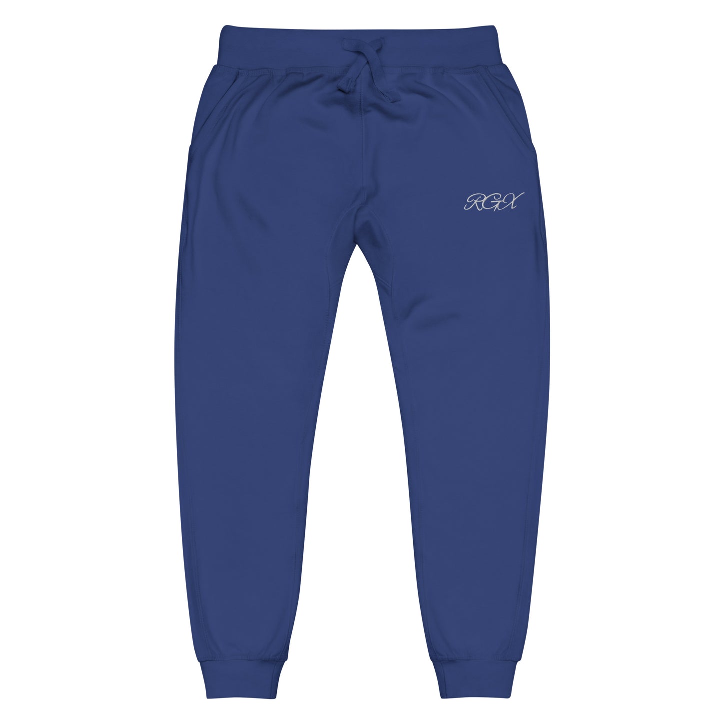 White fleece sweatpants