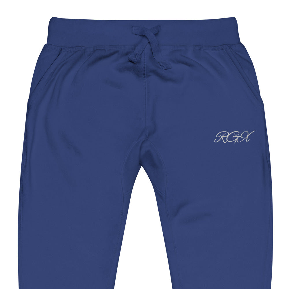 White fleece sweatpants