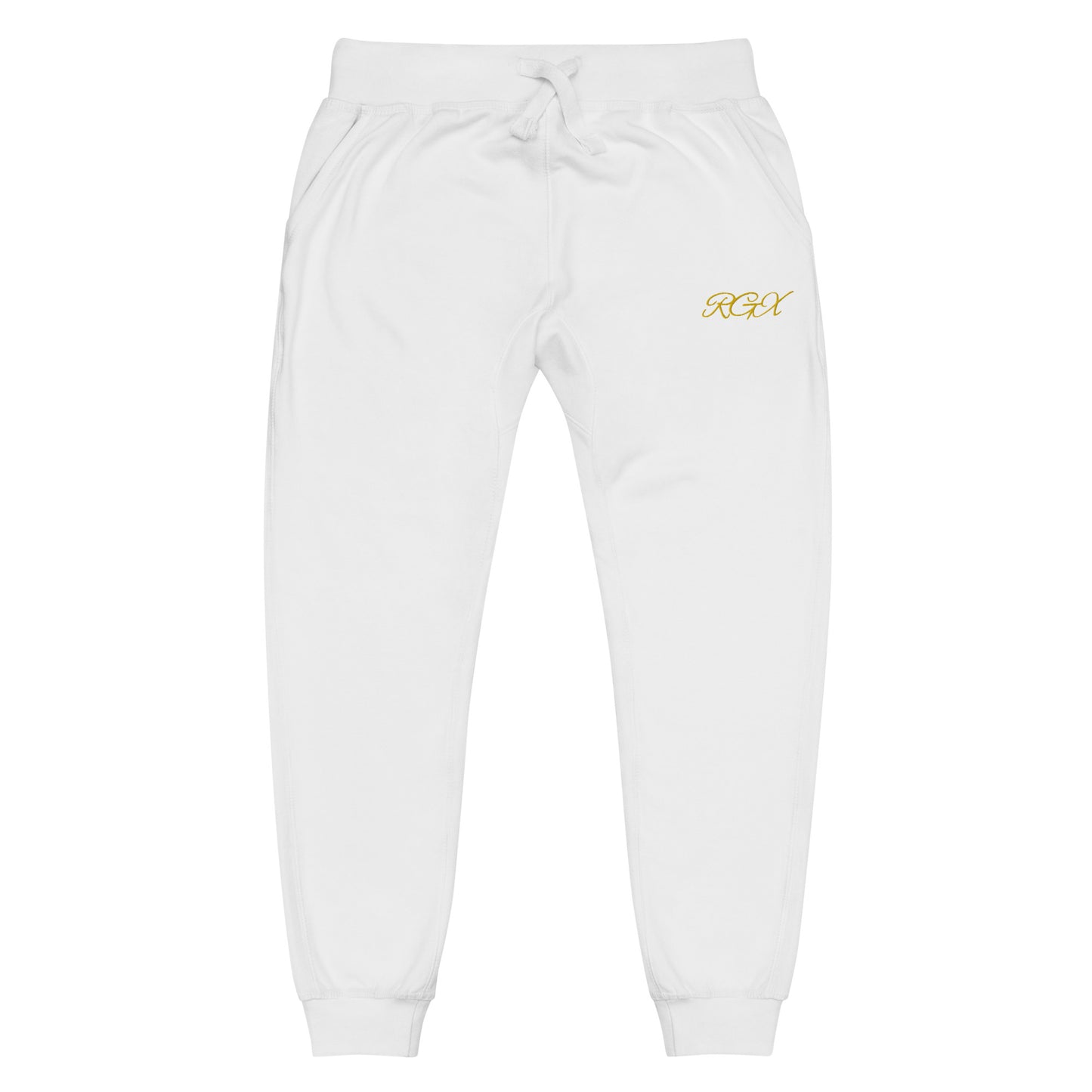 Gold fleece sweatpants