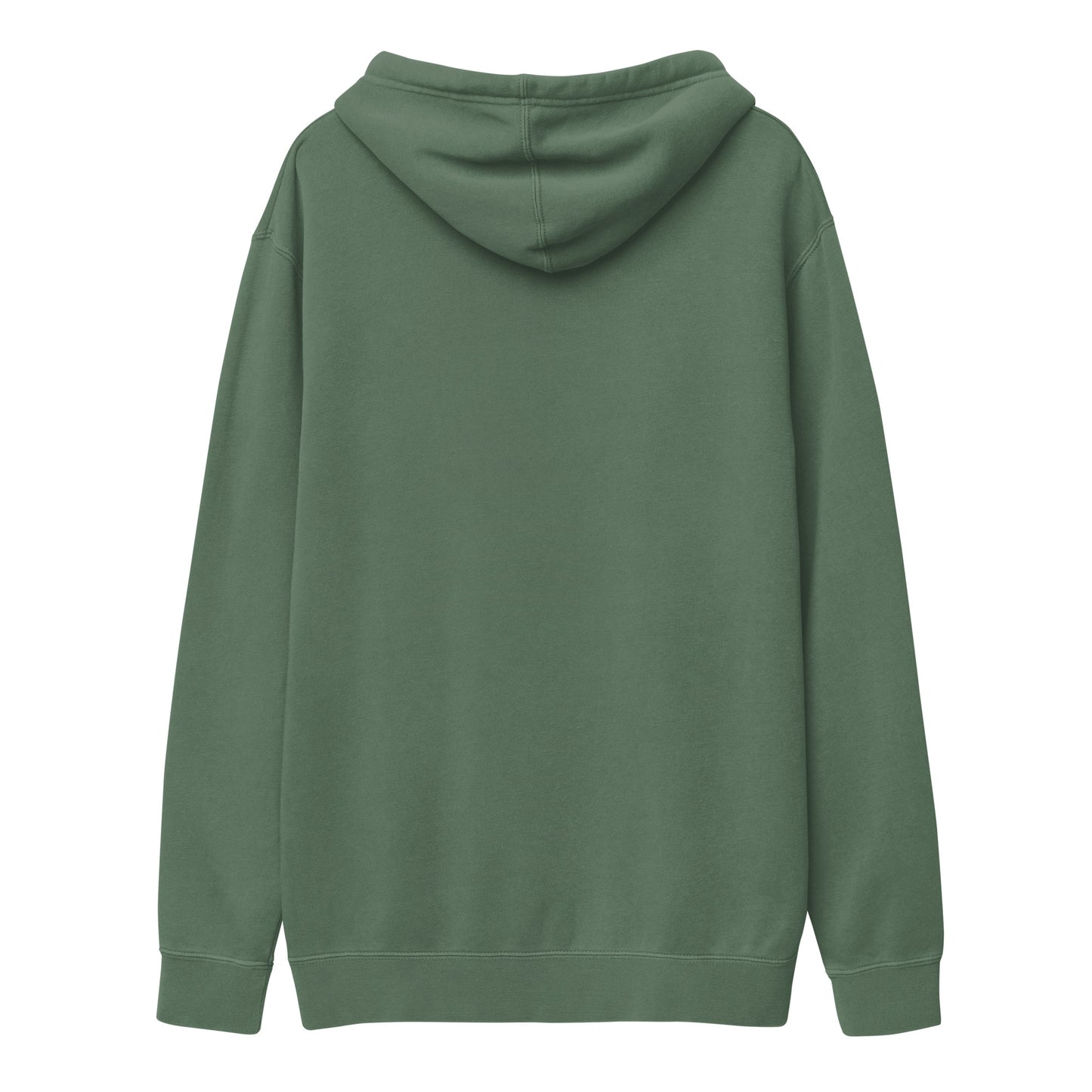 White logo pigment-dyed hoodie