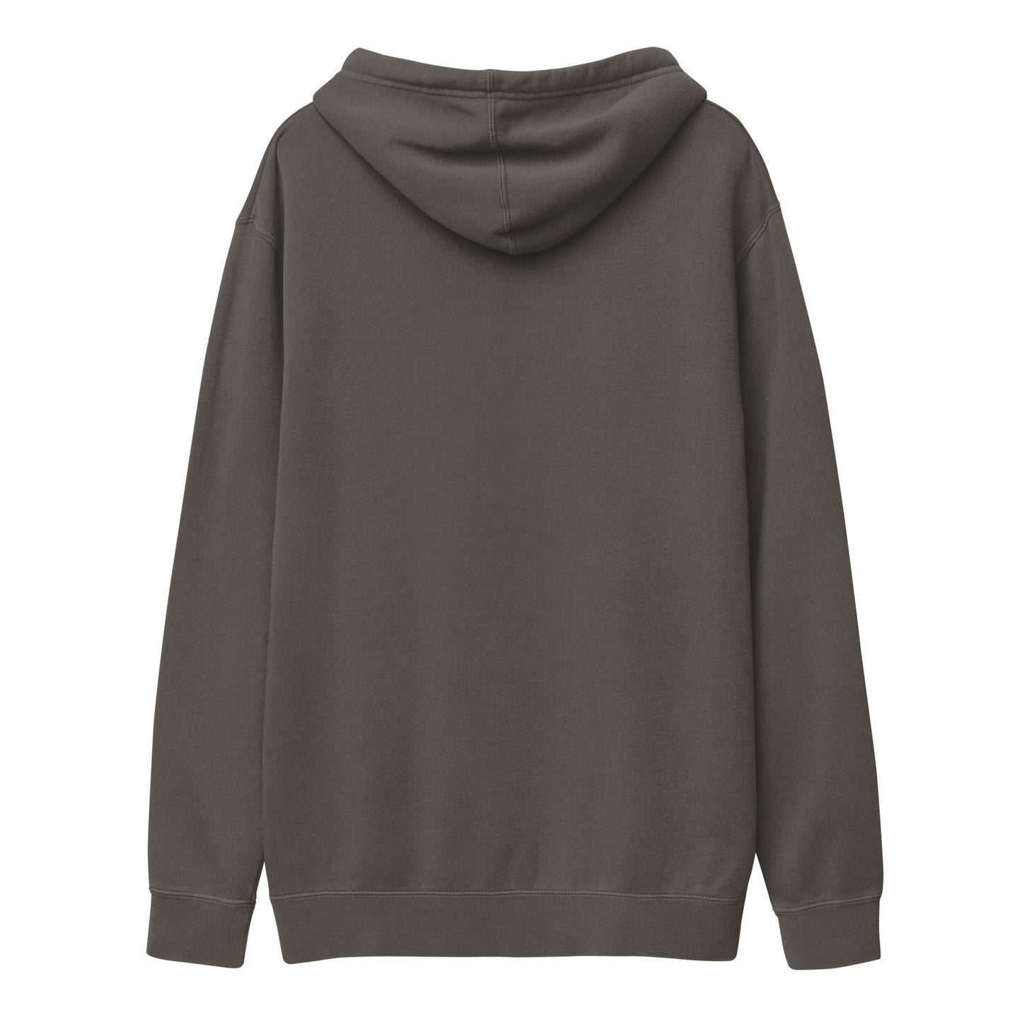 White logo pigment-dyed hoodie