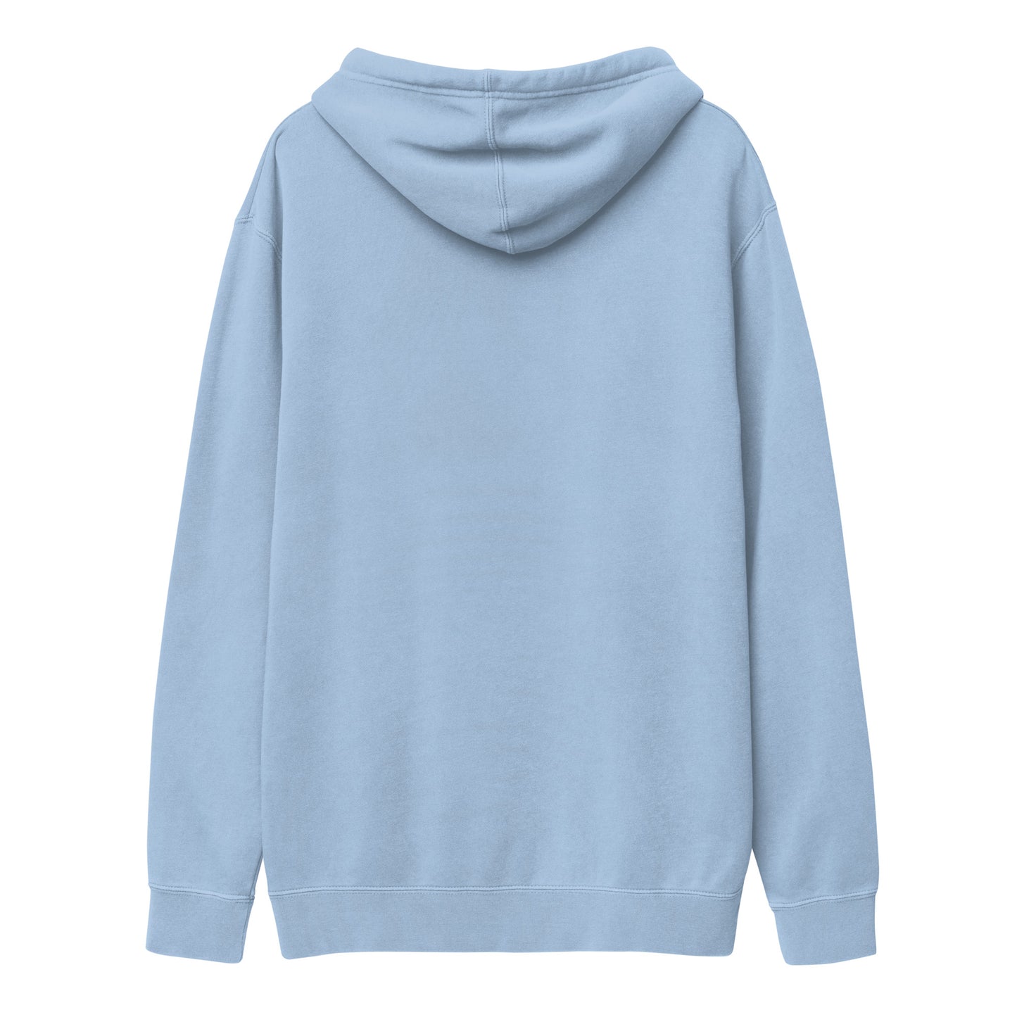 White logo pigment-dyed hoodie