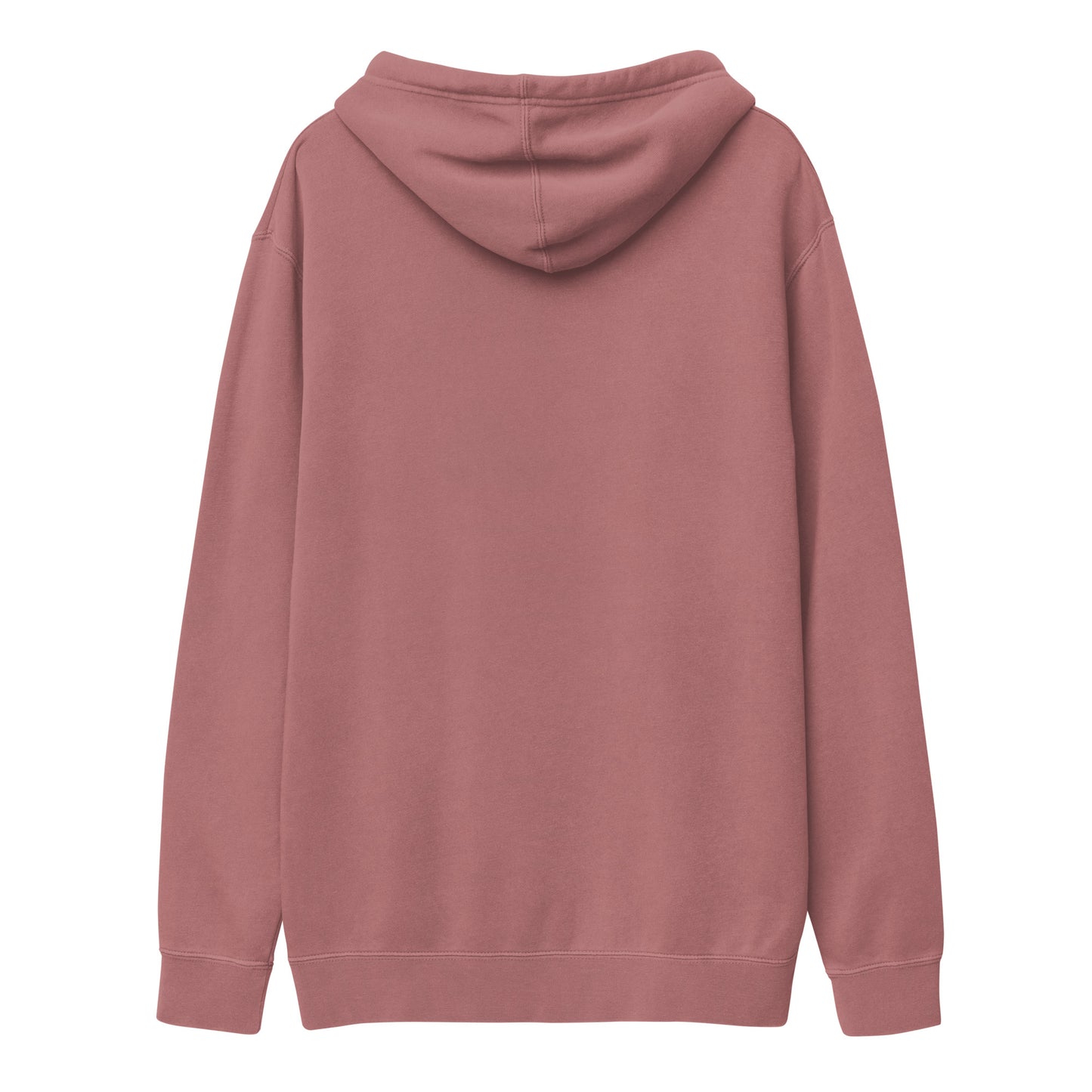 White logo pigment-dyed hoodie