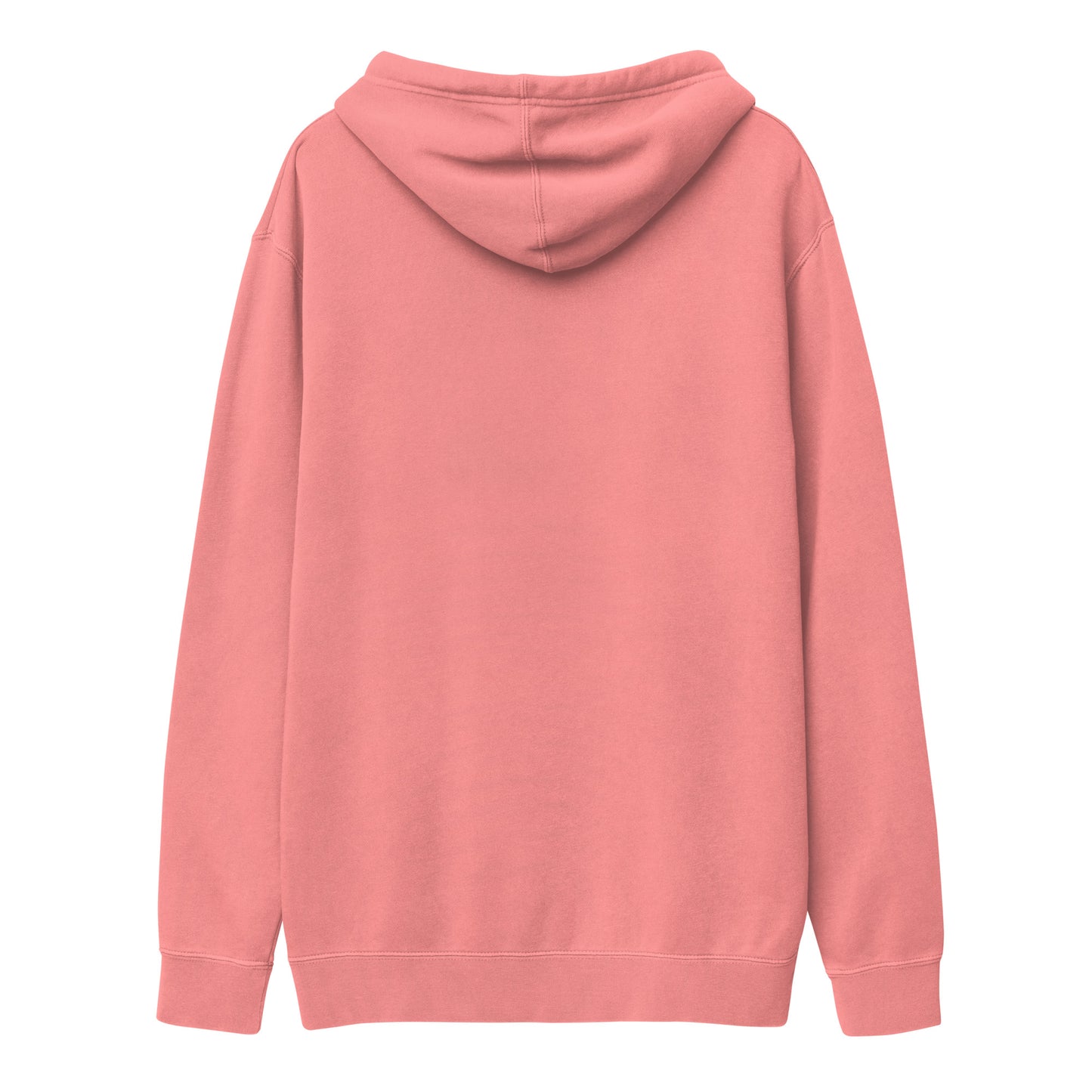 White logo pigment-dyed hoodie