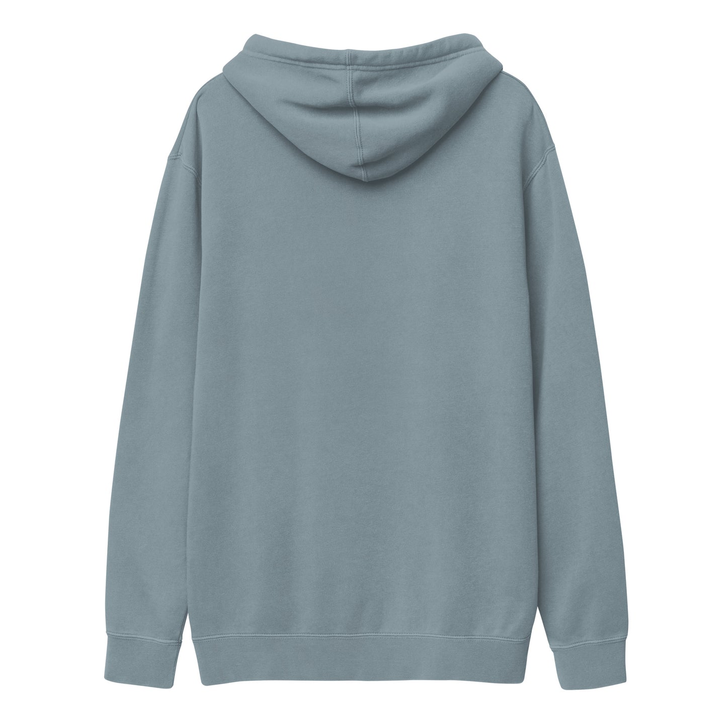 White logo pigment-dyed hoodie