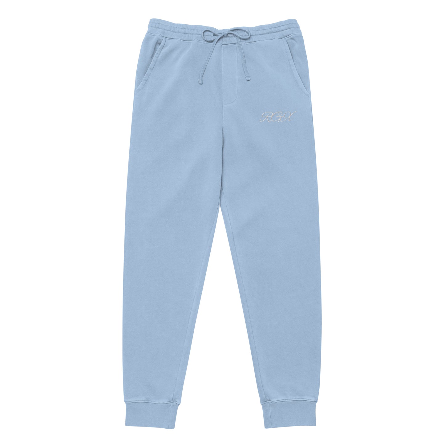 White logo pigment-dyed sweatpants
