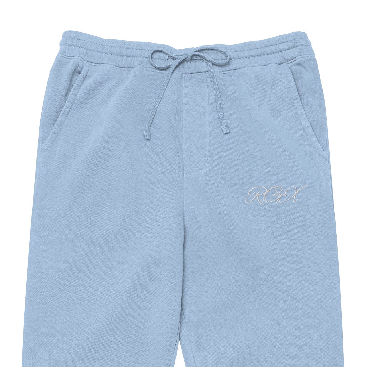 White logo pigment-dyed sweatpants
