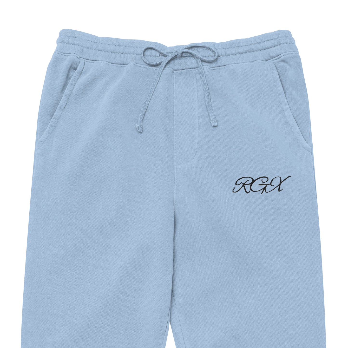 Black logo pigment-dyed sweatpants